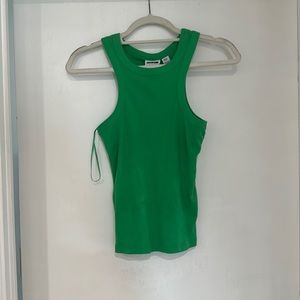 Neon green tank top Noisy May, size small, NWT